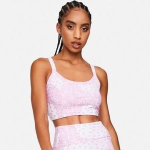 NEW! Year Of Ours Bandana Bralette Sports Bra in Pink Size XS